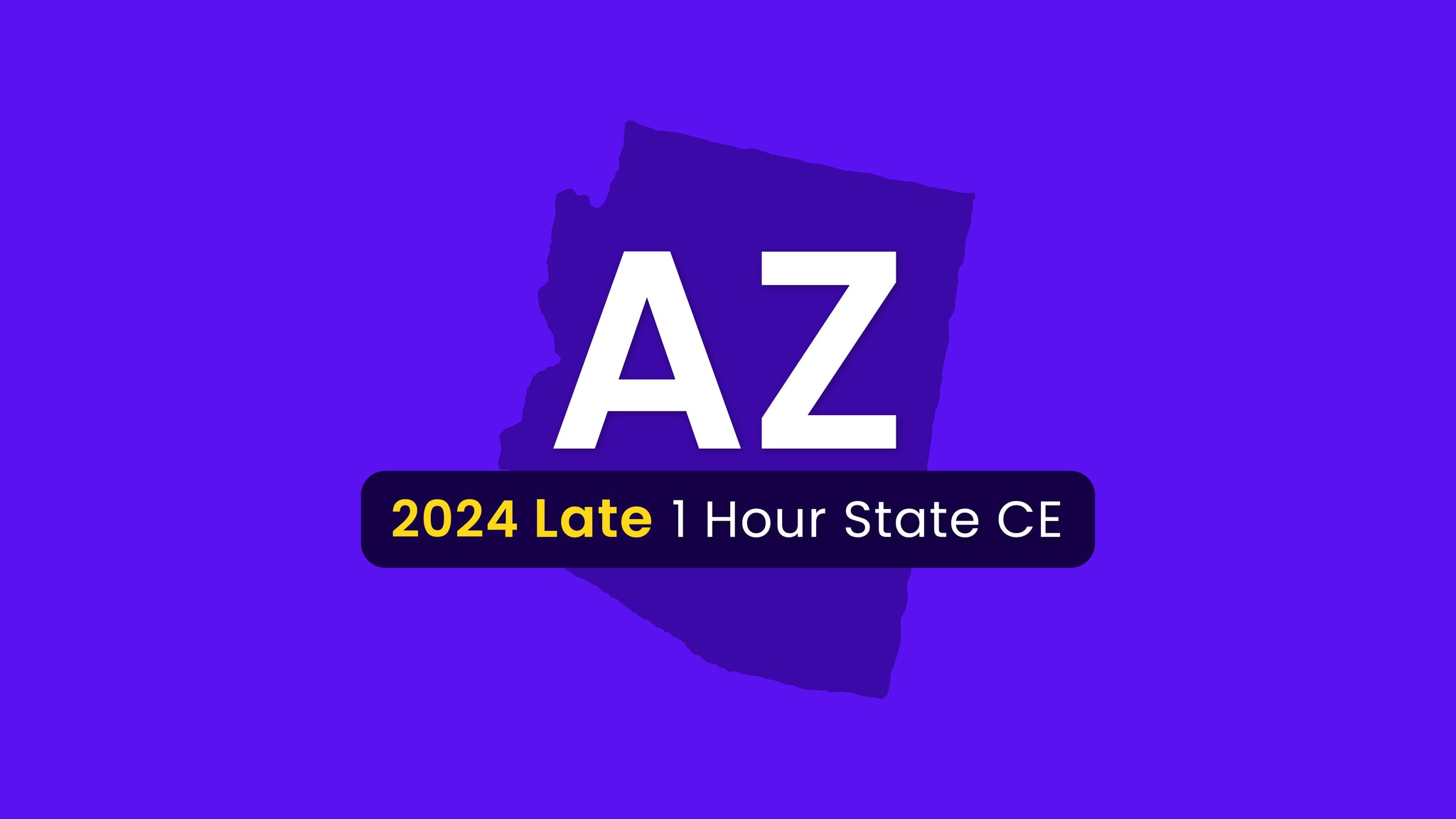 NMLS Late CE 1 Hour Arizona SAFE CE: 2024 (15878)