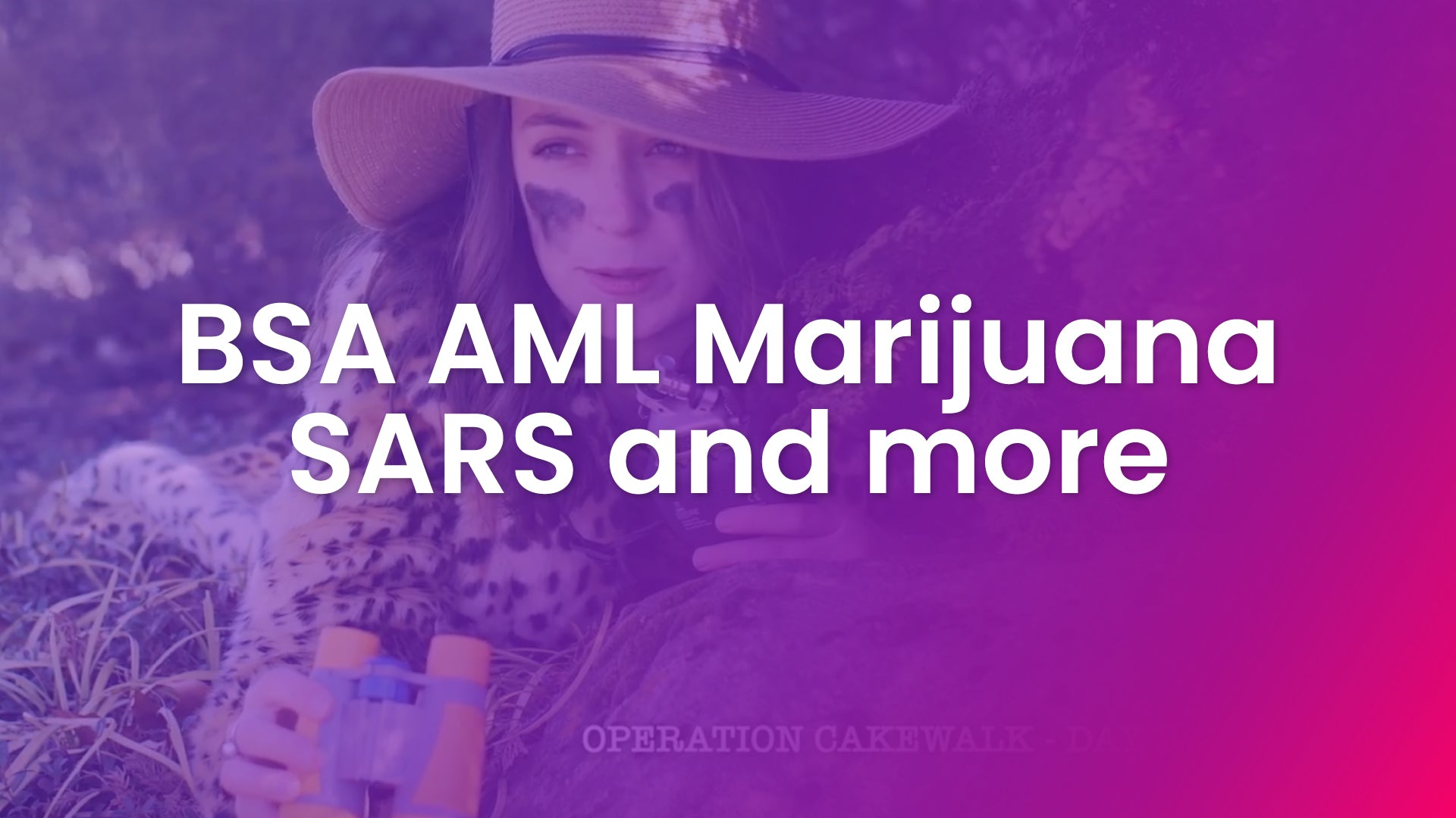 BSA AML: Marijuana SARS and more