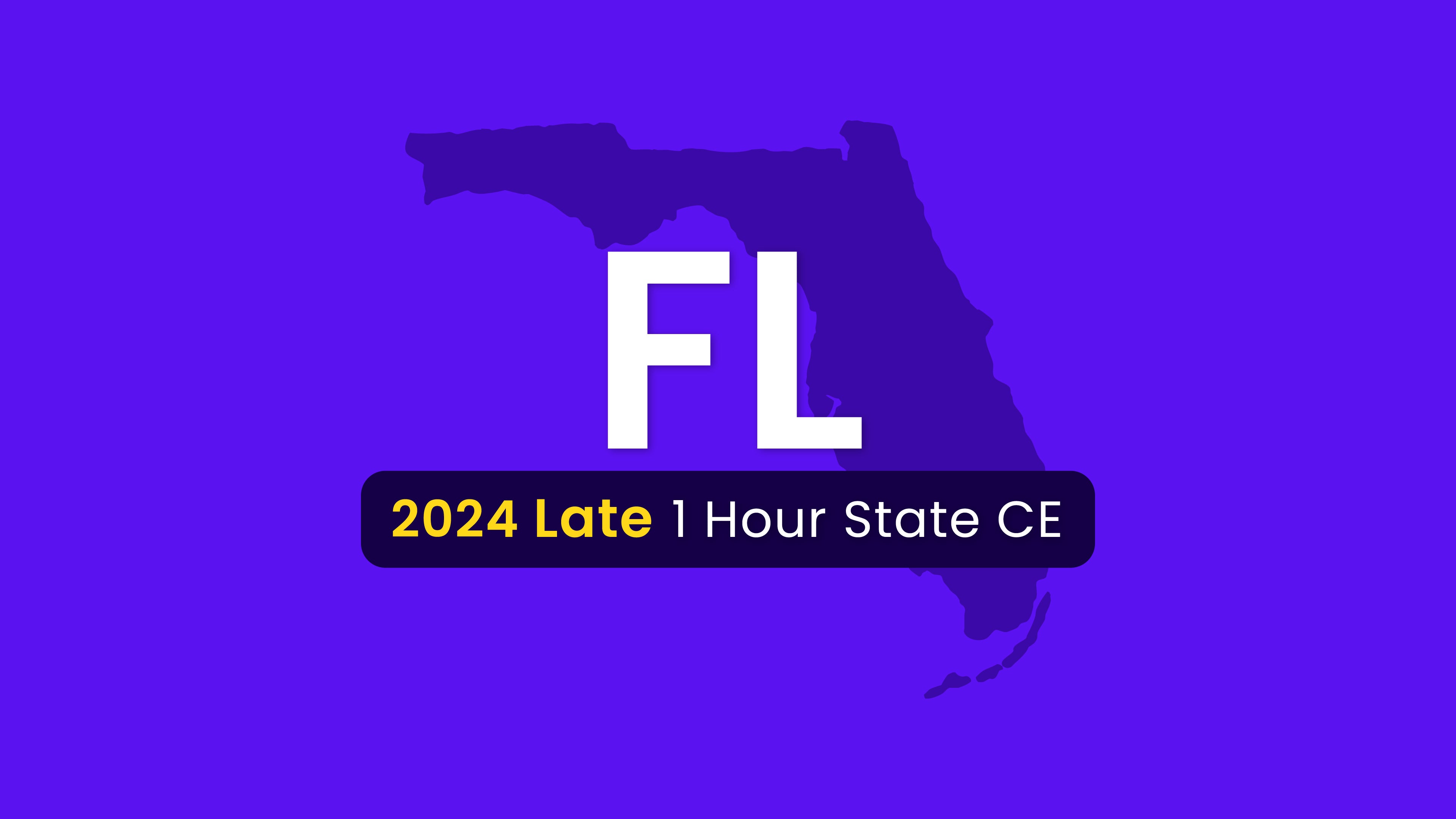 NMLS Late CE 1 Hour Flordia SAFE CE 2024 (15883)