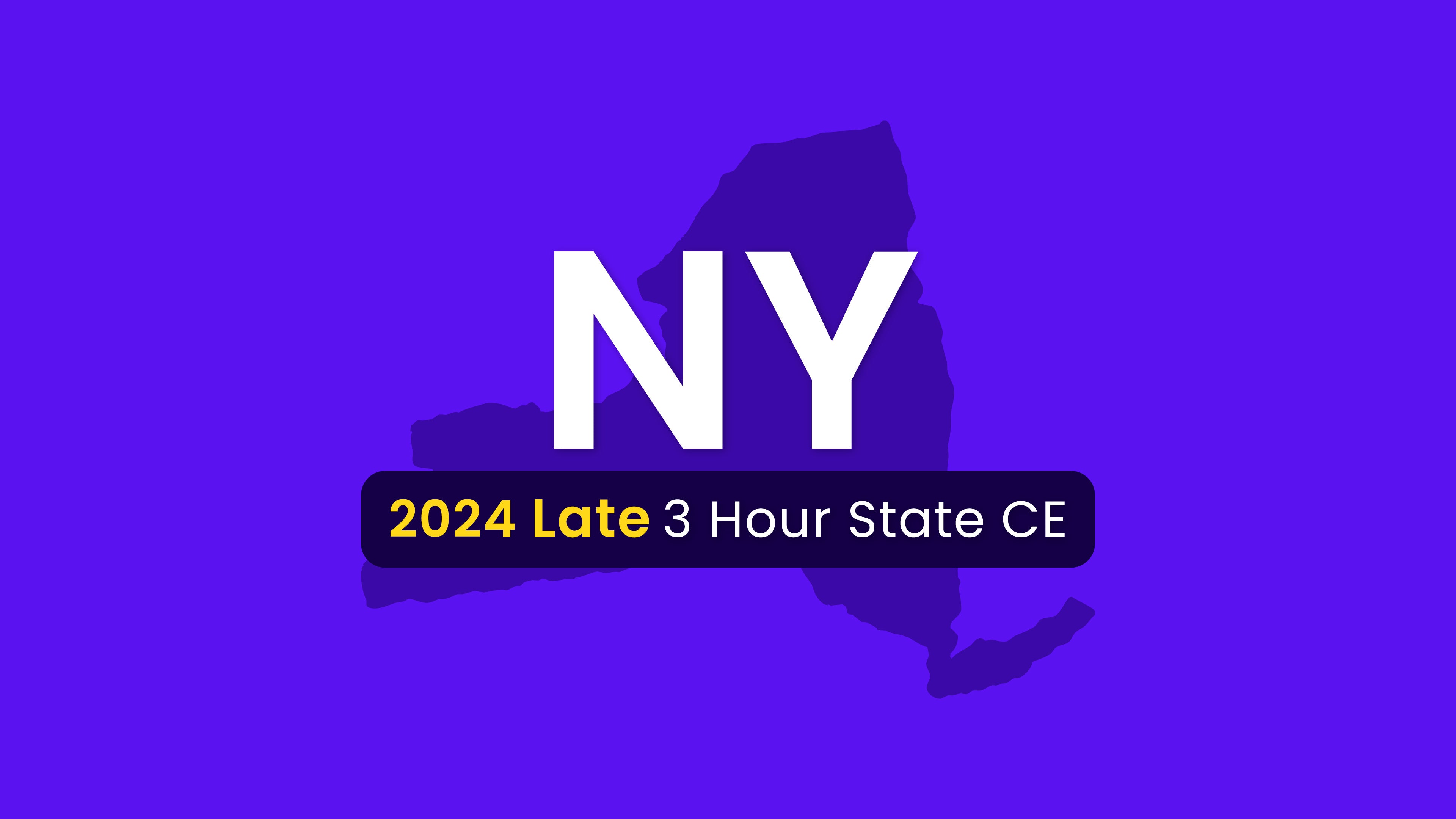 NMLS Late CE 3 Hour New York SAFE CE 2024 (15877)