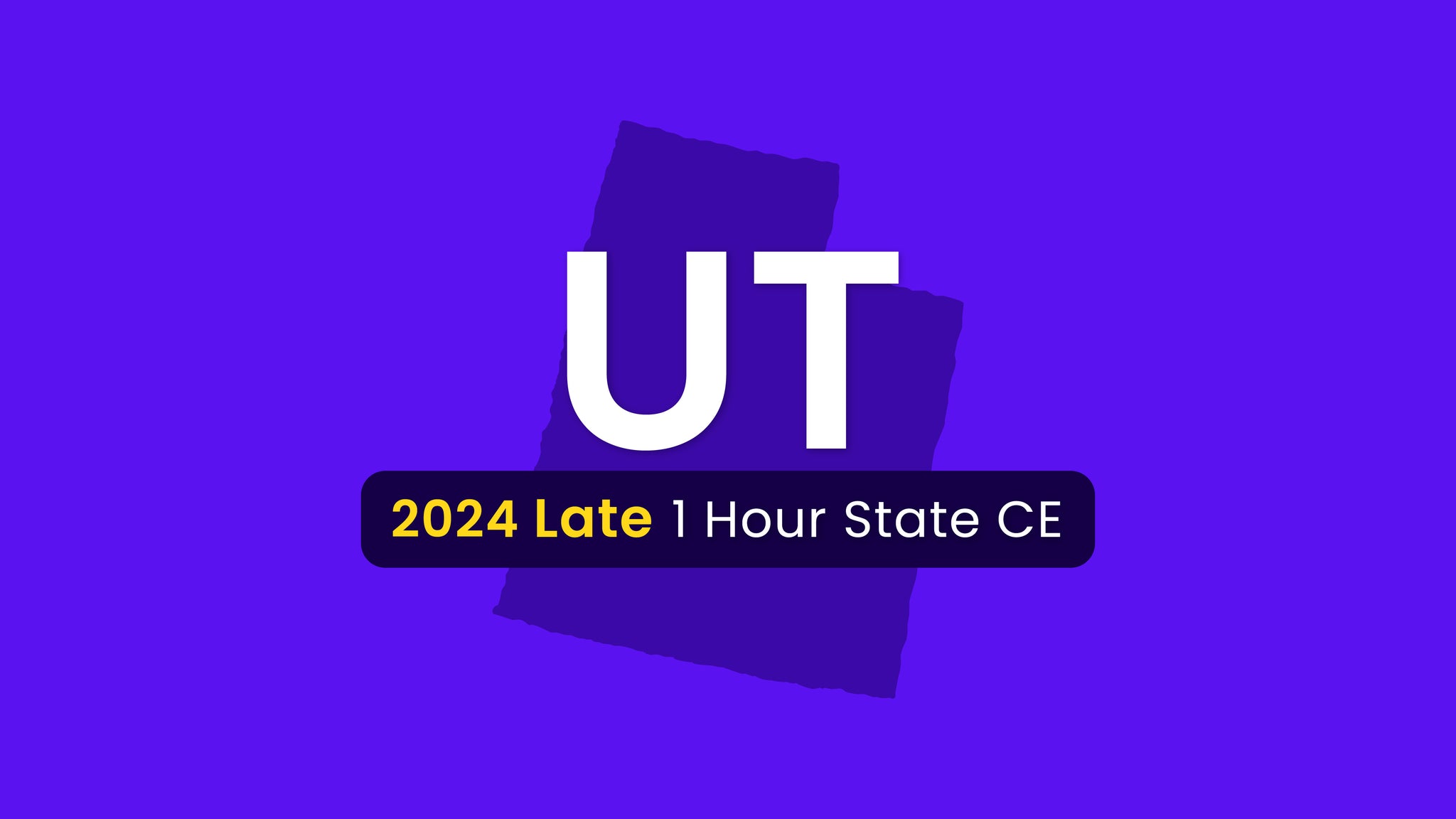 NMLS Late CE 1 Hour Utah-DRE SAFE CE 2024 (15879)